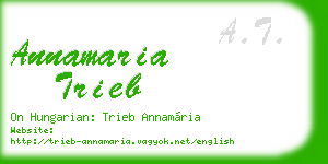 annamaria trieb business card