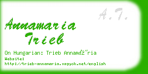 annamaria trieb business card